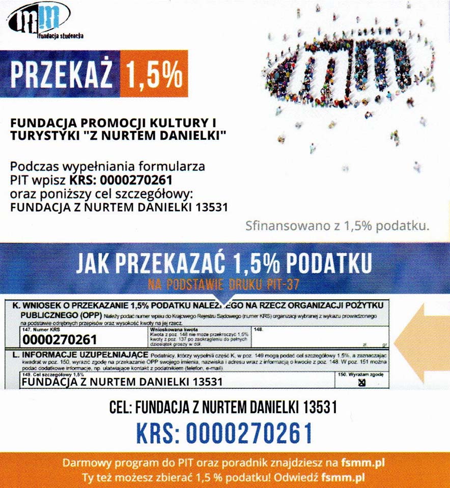 Przekaż nam 1,5% podatku